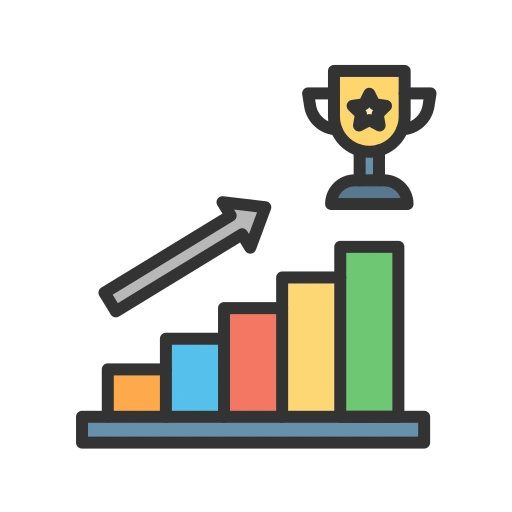 Success icon representing achievement and growth of utkarsh paramedical institute
